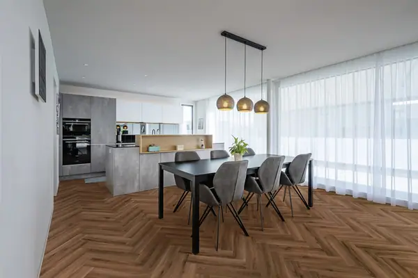 Ламиниран паркет KronoSwiss Grand Selection Herringbone №D80871 Дъб Клай 14мм / 33 клас 4V — снимка 4