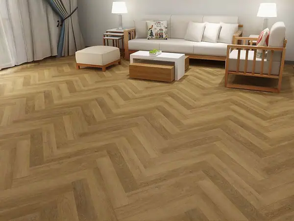 Винилова настилка Check One Herringbone №2072H Дъб Алтено 4,5+1мм / 42 клас — снимка 3