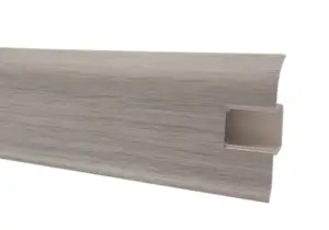 Пвц перваз с канал за кабел 55mm №854 — снимка 2